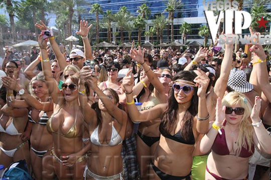 Rehab pool party girls