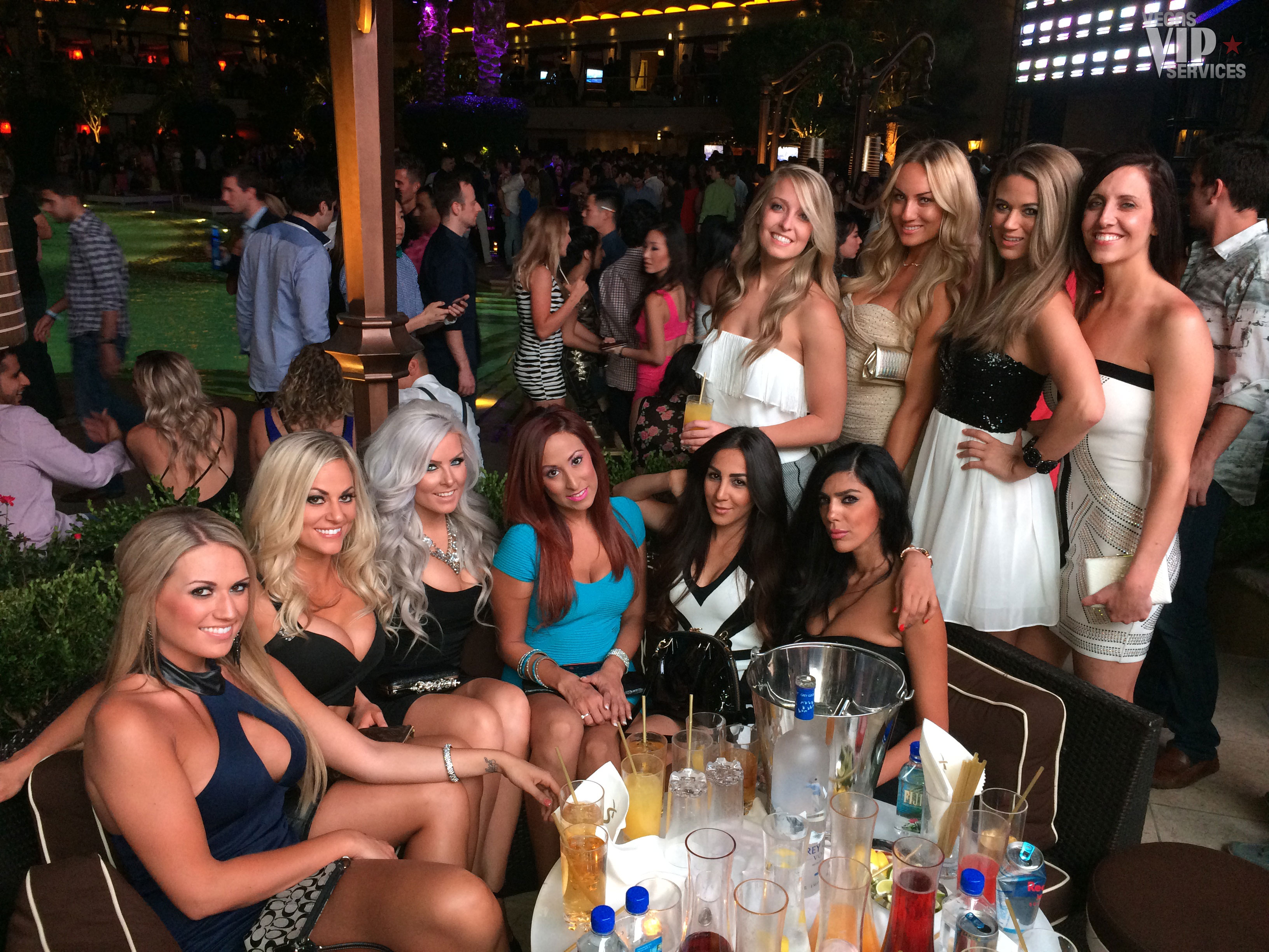 College girls outside at xs