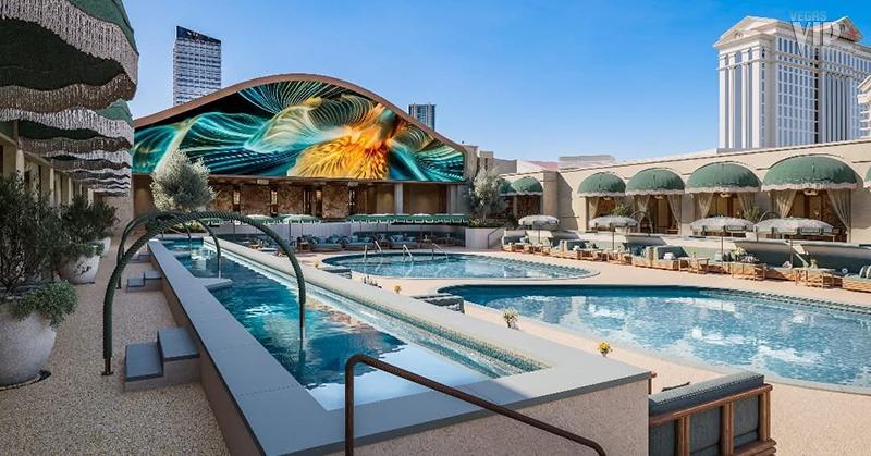 Omnia Dayclub Las Vegas main pool area at Caesars Palace